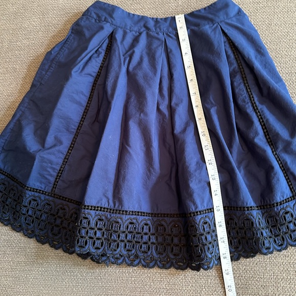 Vineyard Vines Navy Blue Mini Skirt size 00 lined 100% cotton - Picture 8 of 8